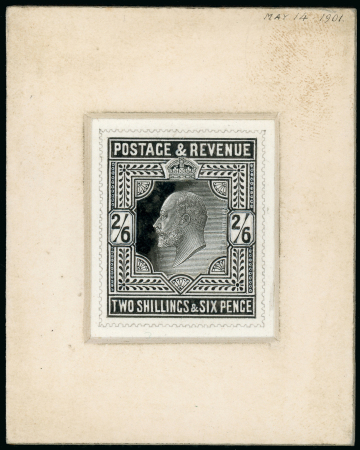 Stamp of Great Britain » King Edward VII 1901 (14 May) A beautifully executed artists original design for the 2/6d