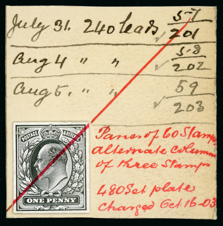 Stamp of Great Britain » King Edward VII Booklet Adhesive stampsPrior to the first booklet issue