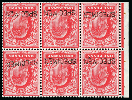 Stamp of Great Britain » King Edward VII 1904 (16th Mar.) 1d. booklet panes (2) watermark inverted