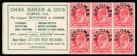 Stamp of Great Britain » King Edward VII 1909 (August) 2/- booklet (issue 5),  with advertising