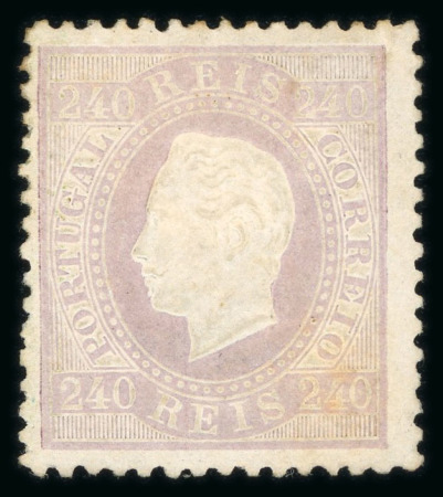 Stamp of Large Lots and Collections Portugal: 1870-84, Straight Label issue perf.12 1/2 and 13 1/2 collection in a stockbook