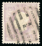 Stamp of Large Lots and Collections Portugal: 1870-84, Straight Label issue perf.12 1/2 and 13 1/2 collection in a stockbook