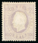 Stamp of Large Lots and Collections Portugal: 1870-84, Straight Label issue perf.12 1/2 and 13 1/2 collection in a stockbook