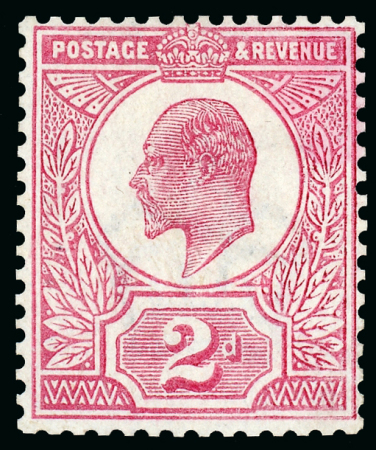 Stamp of Great Britain » King Edward VII 1909 (19th March) 2d. carmine, perforated colour trial