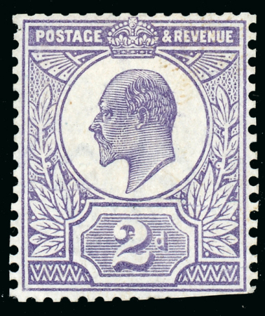 Stamp of Great Britain » King Edward VII 1909 (19th March) 2d. purple, perforated colour trial