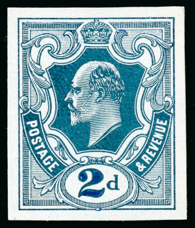 Stamp of Great Britain » King Edward VII 1909 (19th August) 2d. blue (type 2b) Rejected design