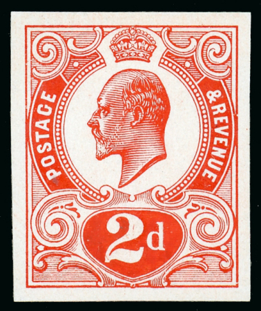 Stamp of Great Britain » King Edward VII 1909 (19th August) 2d. orange (type 3a) approved design