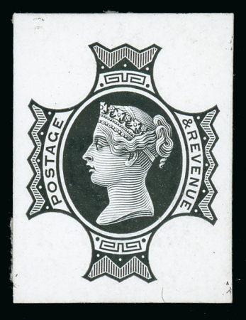 Stamp of Great Britain » 1855-1900 Surface Printed » 1887-1900 Jubilee Issue & 1891 £1 Green 1887-92 4d. stamp size die proof of the head plate