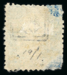 Stamp of Japan » 1872, Cherry Blossoms Native Paper 1872, 1 sen blue, position 1, Matsuda plates 1-4 and govt. plates 1-26. 32 examples.