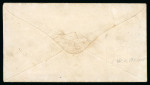 Stamp of Japan » Foreign Post Offices » U.S. Post Office Hakodate, 1872, 10c brown on loose ship letter before the U.S. post office was established