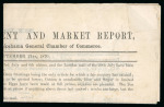 Stamp of Japan » Foreign Post Offices » U.S. Post Office Yokohama, 1870, 2c brown on “Yokohama Prices Current and Market Report” printed circular