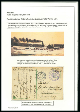 Stamp of Austria » Collections and Lots  1900-1920 Sammlung Österreichisch-Ungarische Marine