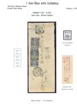 Stamp of Japan » 1872, Cherry Blossoms Native Paper 1874, 1 sen blue syllabic 5 (2) and and syllabic 8 on cover