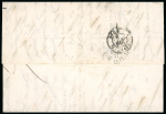 Stamp of Japan » 1875, Cherry Blossoms Changed colours/sizes, with syllabics 1875, 10 sen ultramarine syllabic 4 (ni) tied by "golfball" on cover