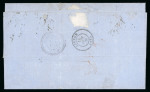 Stamp of Japan » Foreign Post Offices » French Post Office 1868, 80c carmine single on entire letter from Yokohama