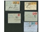 Stamp of Japan » Foreign Post Offices » French Post Office » Incoming Mail 1870-74, Incoming Mail. Group of five covers from France to Yokohama and Yedo