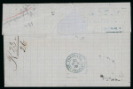 Stamp of Japan » Foreign Post Offices » French Post Office » Incoming Mail 1870-74, Incoming Mail. Group of five covers from France to Yokohama and Yedo
