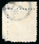 Stamp of Japan » 1875-1876, Cherry Blossoms Changed designs, no syllabics 1875, 1 sen girdle light brown, three examples used