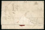 Stamp of Ireland » Pre-Stamp Postal History » Early Period - 1657-1784 1669 (January 4th) Folded express letter sent from