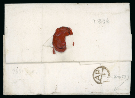 Stamp of Ireland » Pre-Stamp Postal History » Early Period - 1657-1784 1686 (March 27th) Folded letter sent from Dublin to