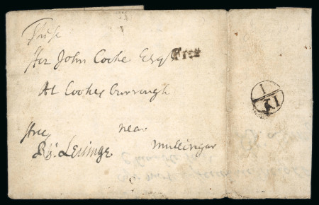 Stamp of Ireland » Pre-Stamp Postal History » Early Period - 1657-1784 The earliest recorded Free for the whole of the British Isles