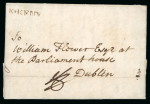 Stamp of Ireland » Pre-Stamp Postal History » Early Period - 1657-1784 1731 (November 8th) Folded cover from Kilkenny to Dublin,
