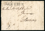 Stamp of Ireland » Pre-Stamp Postal History » Early Period - 1657-1784 1765 (July 1st) Folded cover from Langford Lodge, Antrim