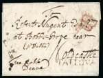 Stamp of Ireland » Pre-Stamp Postal History » Early Period - 1657-1784 1762 (November 24th) Folded cover from Tallow to Oldcastle,