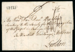Stamp of Ireland » Pre-Stamp Postal History » Early Period - 1657-1784 1762 (November) Folded cover from Norwalk, Connecticut,