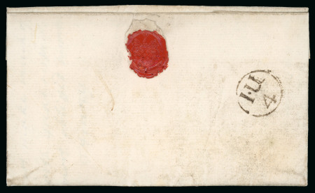 Stamp of Ireland » Pre-Stamp Postal History » Early Period - 1657-1784 1746 (May 29th) Folded entire sent from Tralee Castle