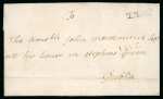 Stamp of Ireland » Pre-Stamp Postal History » Early Period - 1657-1784 1746 (May 29th) Folded entire sent from Tralee Castle