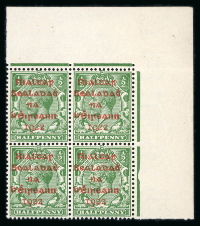 Stamp of Ireland » 1922 Overprint Proofs (PR1-PR29) Proof overprint in red for the 5-line format of the