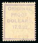 Stamp of Ireland » 1922 Overprint Proofs (PR1-PR29) Proof overprint in red for the 5-line format of the