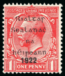 Stamp of Ireland » 1922 (Jul-Nov) Thom Overprints (T25-T41) Unofficial essays attributed to Alex Thom Ltd: 1922