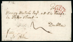 Stamp of Ireland » Pre-Stamp Postal History » Early Period - 1657-1784 1756 (November 17th) Folded letter from Navan to Dublin,