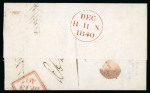 Stamp of Ireland » GB Used In Ireland 1840 (11.12) Small folded printed SUNDAY SCHOOL SOCIETY