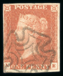 Stamp of Ireland » GB Used In Ireland 1841 (3.6) Folded cover from Moate, Co. Westmeath to Dublin, franked 1d red