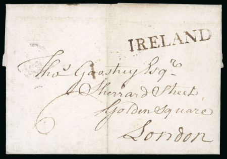Stamp of Ireland » Pre-Stamp Postal History » Independant Post Office Period - 1784-1831 1785 (May 8th) Folded letter sent from Dublin via Holyhead