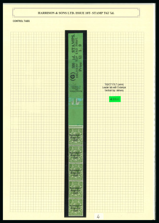 Stamp of Ireland » 1923 Harrison Coils Overprints (T62-65) 1/2d Green, a specialised group of the coils stamp