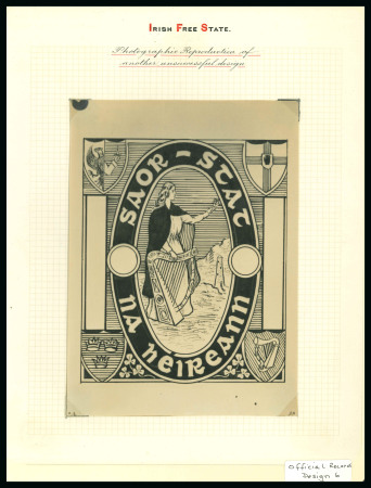 Stamp of Ireland » Essays & Proofs (E1-E167) 1922, O’Loughlin, Murphy & Boland by Evelyn Willis: