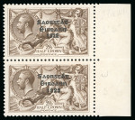 Stamp of Ireland » 1927 Composite Dates Overprints (T69-T71) 2s6d chocolate brown, from the broken "R" plate, mint