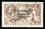 Stamp of Ireland » 1927 Composite Dates Overprints (T69-T71) 2s6d chocolate brown, from the broken "R" plate, mint