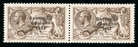 Stamp of Ireland » 1927 Composite Dates Overprints (T69-T71) 2s6d chocolate brown, from the broken "R" plate, mint