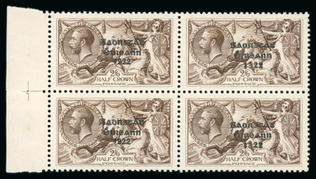 Stamp of Ireland » 1927 Composite Dates Overprints (T69-T71) 2s6d chocolate brown, from the broken "R" plate, mint