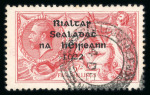 Stamp of Ireland » 1922 (Jul-Nov) Thom Overprints (T25-T41) 5s pale rose red, used single, showing superb central