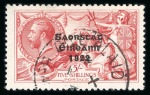 Stamp of Ireland » 1927-28 Wide Date Overprints (T72-T74) 5s rose-red, used single, position R9/2 with circumflex