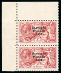 Stamp of Ireland » 1927-28 Wide Date Overprints (T72-T74) 5s rose-red, mint and mint nh lower sheet marginal