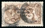 Stamp of Ireland » 1922-23 Thom Three-Line Overprints (T47-T61) 2s6d chocolate-brown, used single with two strikes