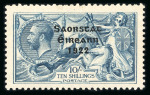 Stamp of Ireland » 1922-23 Thom Three-Line Overprints (T47-T61) 10s dull gray blue, mint single with broken "S" in