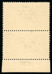 Stamp of Ireland » 1922-23 Thom Three-Line Overprints (T47-T61) 10s dull grey blue, mint vertical pair, single with perfect "S" in postage, position R9/2 with "S" over "E" variety